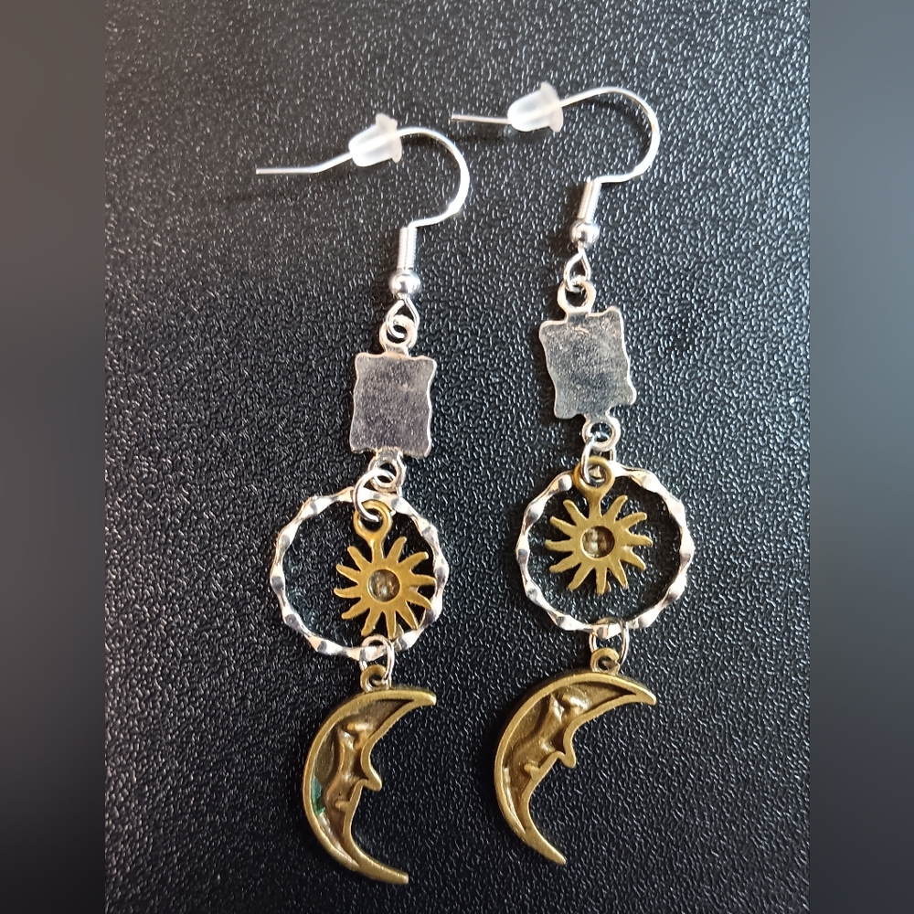 Sun and Moon Earrings (NWT) - Picture 3 of 3